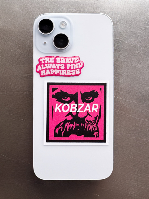 3D Стікер "The brave always find happiness"